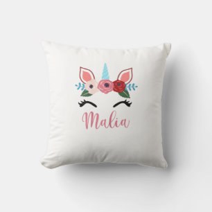 Cute Malia Magische Bloem Eenhoorn Voor Meisjes T- Kussen