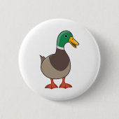 Cute Mallard Duck Ronde Button 5,7 Cm (Voorkant)
