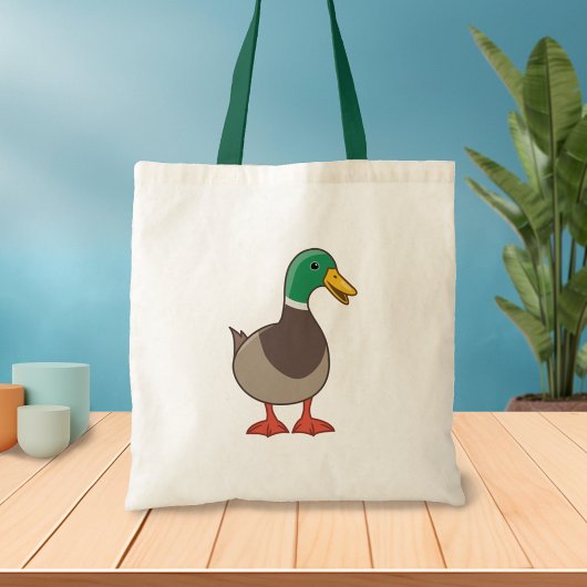 Cute Mallard Duck Tote Bag