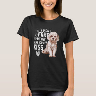 Cute Maltese Dog Fart Puppy niet T-shirt