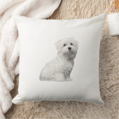 Cute Maltese Dog Kussen (Deken)