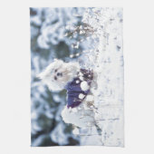 Cute Maltese Dog Theedoek (Verticaal)