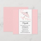 CUTE Mam & Baby TWINS Bird Baby shower Invitation Kaart (Voorkant / Achterkant)