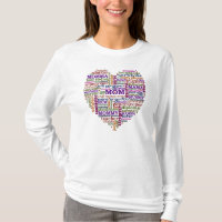 Cute Mam Moederdag Word Art Heart