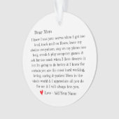 Cute mam Typography Letter Personalized Ornament (voorkant)