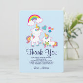 Cute Mama & Baby Unicorn Merci magique (Debout devant)