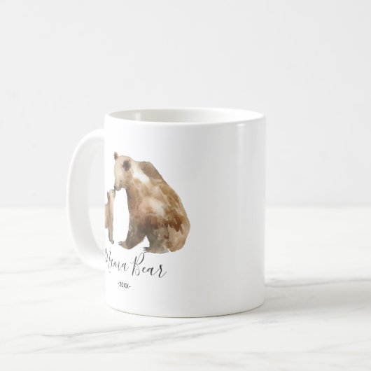 Cute Mama Bear Coffee Mug (Devant gauche)