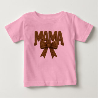 Cute Mama Bow Roze Peuter T-Shirt | Stijlvolle Mam