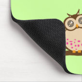 Cute mama en baby owl muismat (Hoek)