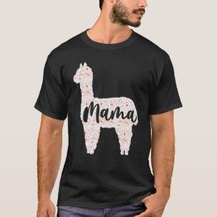 Cute Mama Llama Alpaca Moederdag Vrouwen Mam Bir T-shirt