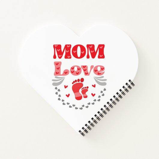 Cute mama Love Notitieboek (Achterkant)