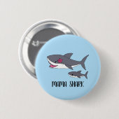 Cute Mama Shark en Baby Shark Button (Voorkant /achterkant)