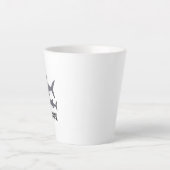 Cute Mama Shark et Baby Shark Latte Mug (Devant)