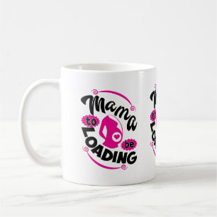Cute Mama woordkunst zwangerschapsaankondiging  Koffiemok