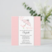 CUTE Maman & Baby Bird Baby shower Invitation (Debout devant)