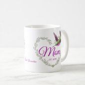 Cute Maman Coeur Hummingbird Coffee Mug (Devant droit)