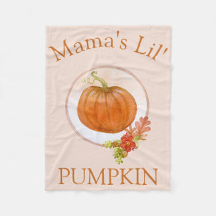 Cute Mama's Lil' Pumpkin Baby Fleece Deken
