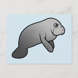 Cute Manatee Briefkaart