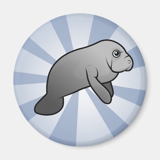 Cute Manatee Magneet (Voorkant)