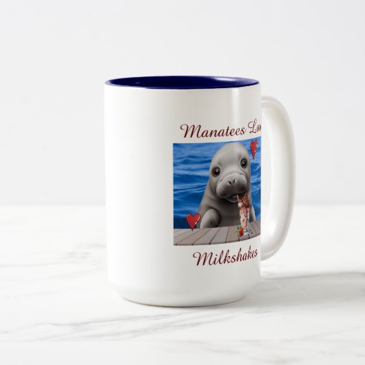Cute Manatee Mug (Devant droit)