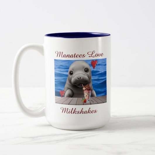 Cute Manatee Mug (Gauche)