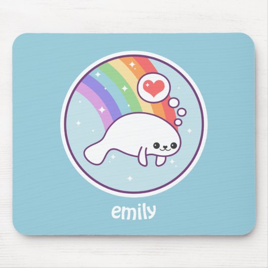 Cute Manatee Muismat (Voorkant)