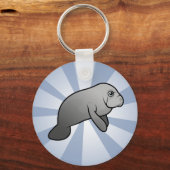 Cute Manatee Sleutelhanger (Voorkant)