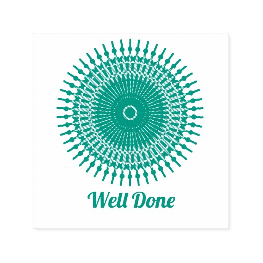 Cute Mandala Goed gedaan stempel leraar (Design)