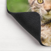 Cute Maneki Neko Cat Kitten Funny Beckoning Pose Muismat (Hoek)