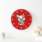 Cute Maneki Neko (Lucky Becelling Cat) Grote Klok (Huis)