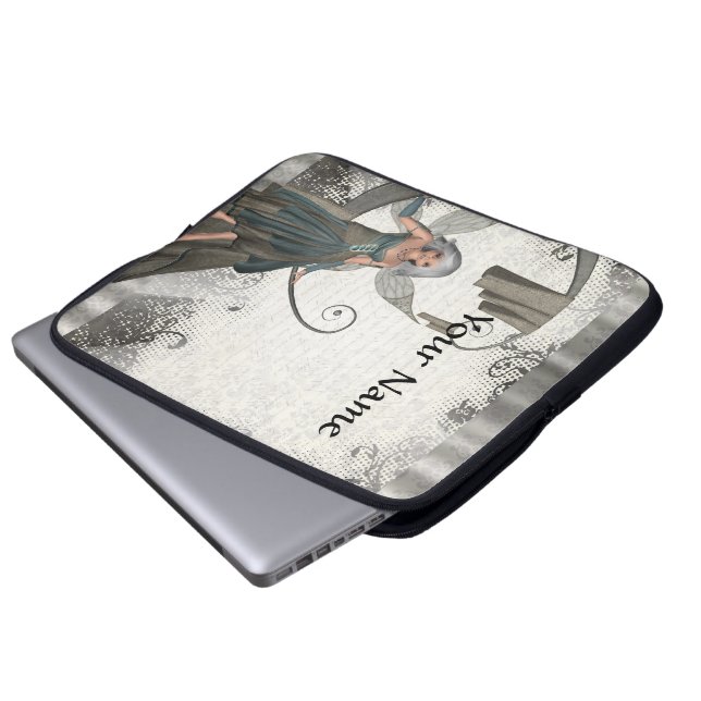 Cute manga fairy laptop sleeve (Voorkant onderkant)