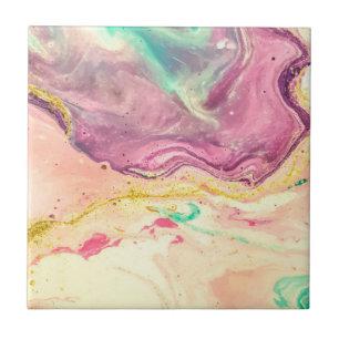 Cute Marble Abstract Pattern Tegeltje