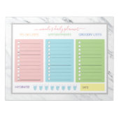 Cute Marble Daily Planner Notitieblok (Voorkant)