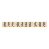 Cute Marching Teddy Bears Ribbon Grosgrain Lint (Voorkant)