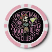 Cute Margarita Skelton Poker Chips (Voorkant)