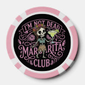 Cute Margarita Skelton Poker Chips (Achterkant)