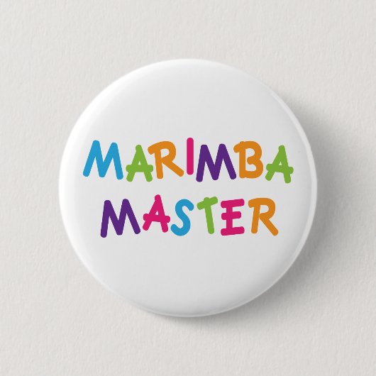 Cute Marimba Master Ronde Button 5,7 Cm (Voorkant)