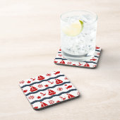 Cute Maritime Pattern Drankjes Onderzetter (Rechterzijde)
