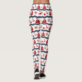 Cute Maritime Pattern Leggings (Achterkant)