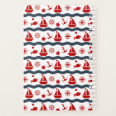 Cute Maritime Pattern Planner (Achterkant)