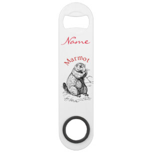 Cute Marmot Animal Thunder_Cove Speed Flessenopener