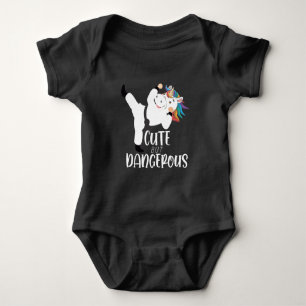 Cute Martial Arts Dangerous Unicorn Karate Romper