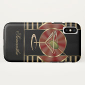 Cute Martini Cocktail Personalized Case-Mate iPhone Case (Achterkant (horizontaal))