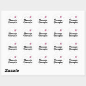 Cute Massage Therapist Ronde Sticker (Vel)