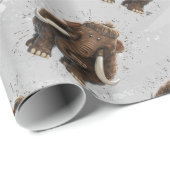 Cute Mastodon Cadeaupapier (Rol Hoek)