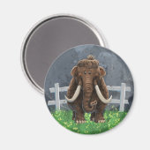 Cute Mastodon Magneet (Voorkant / Achterkant)