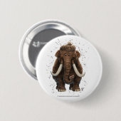 Cute Mastodon Ronde Button 5,7 Cm (Voorkant /achterkant)