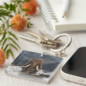 Cute Mastodon Sleutelhanger (Voorkant Rechts)