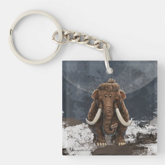 Cute Mastodon Sleutelhanger (voorkant)