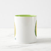 Cute Matching Couple Avocados Funny zorgt ervoor d Tweekleurige Koffiemok (Center)